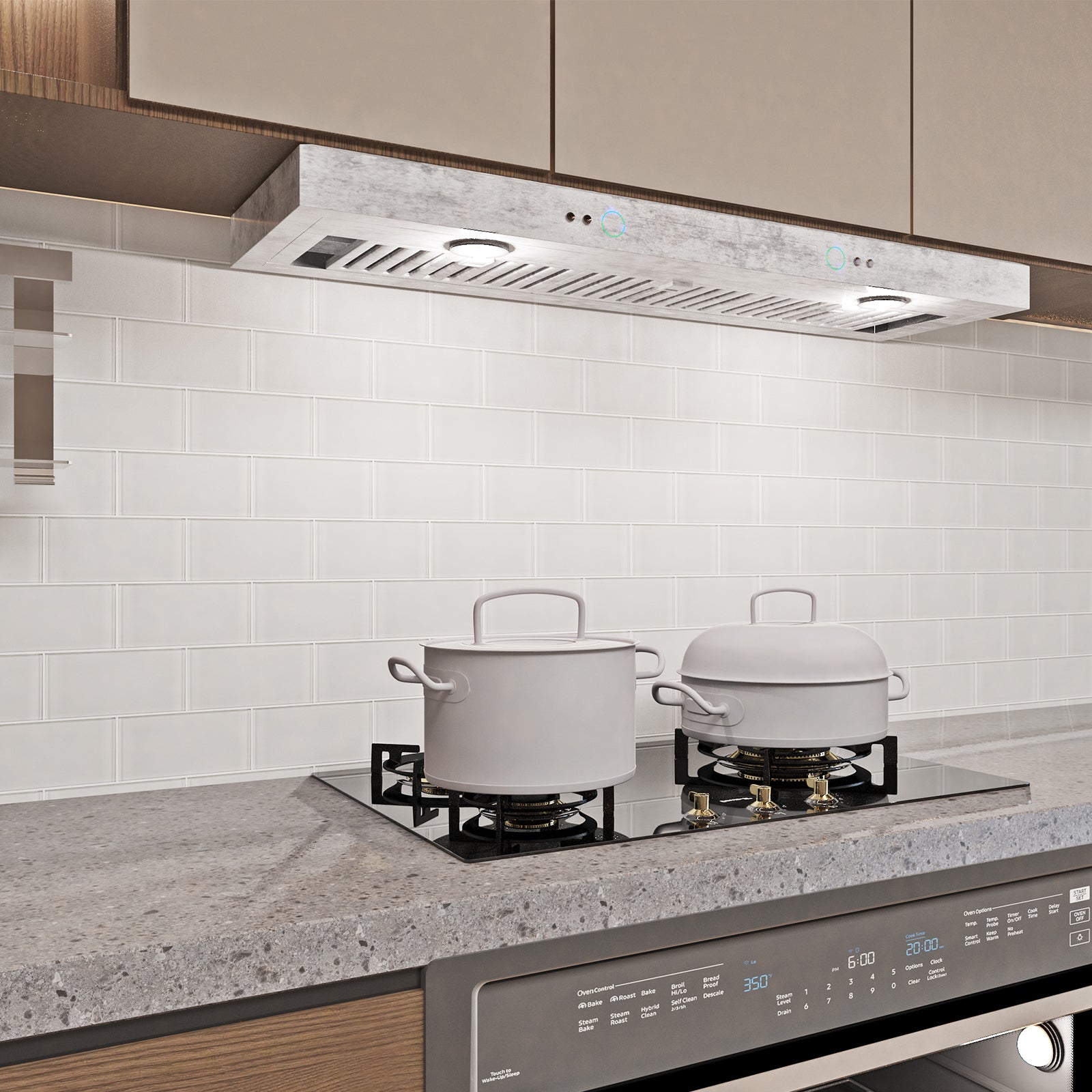 Glass Subway Tiles, 3*6 inch, White, Pack of 32 Pcs, GS15