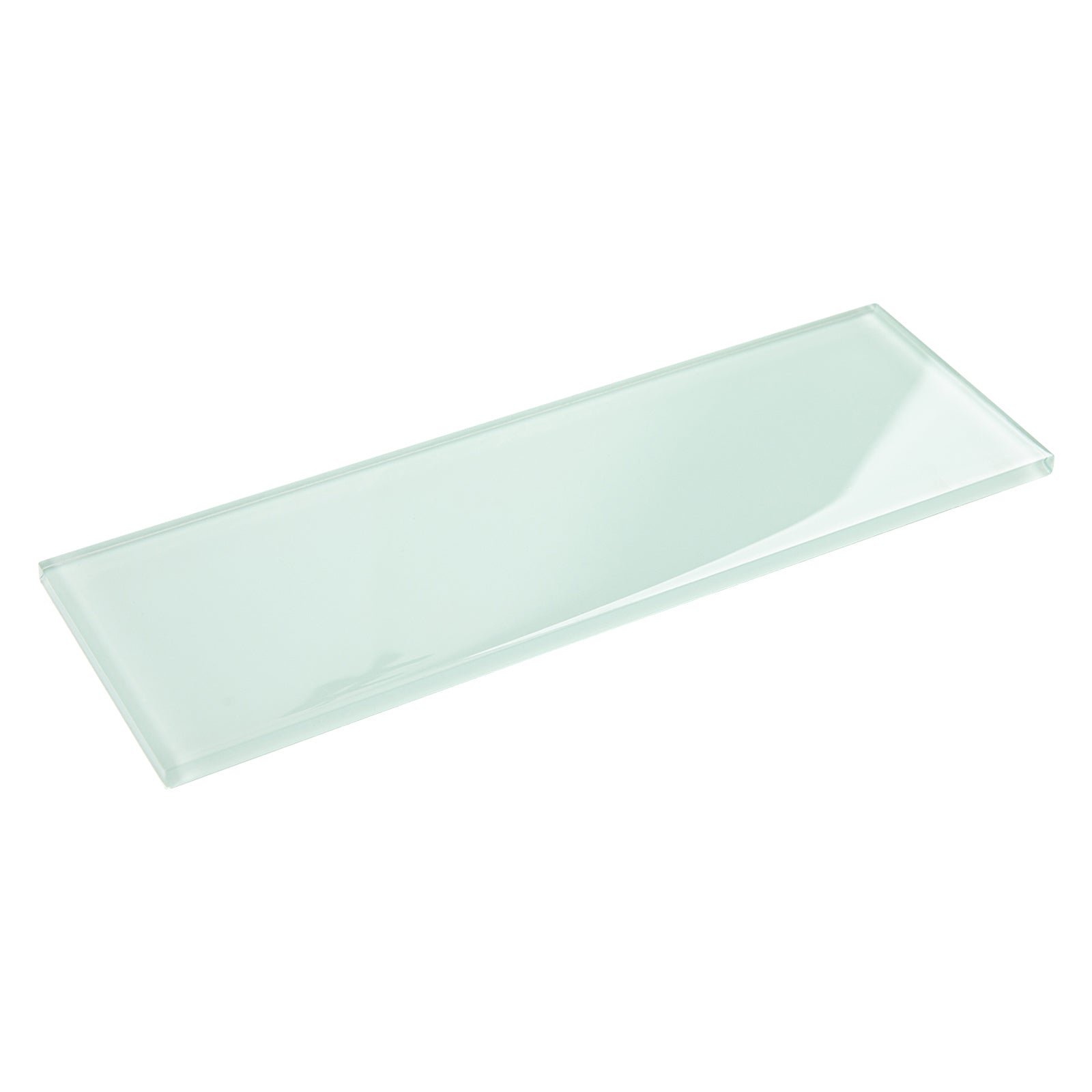 Glass Subway Tiles, 4*12 inch, Light Green, Pack of 12 Pcs, GS10