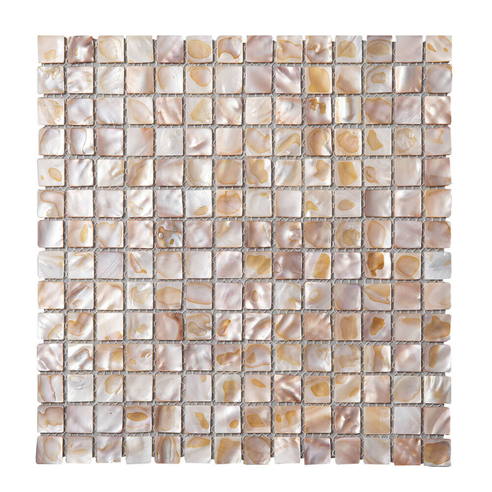 Mother of Pearl Shell Square Mosaic Tile (Colorful, 10-Pack)