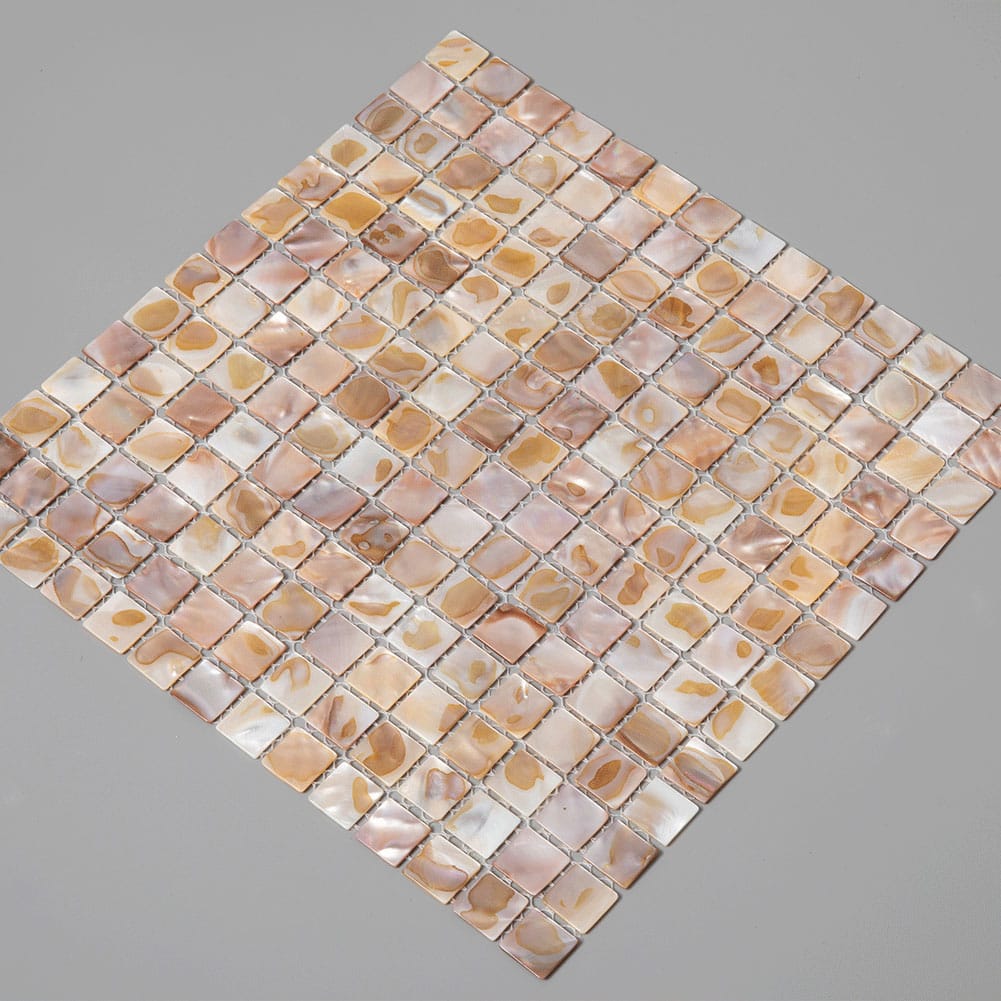 Mother of Pearl Shell Square Mosaic Tile (Colorful, 10-Pack)