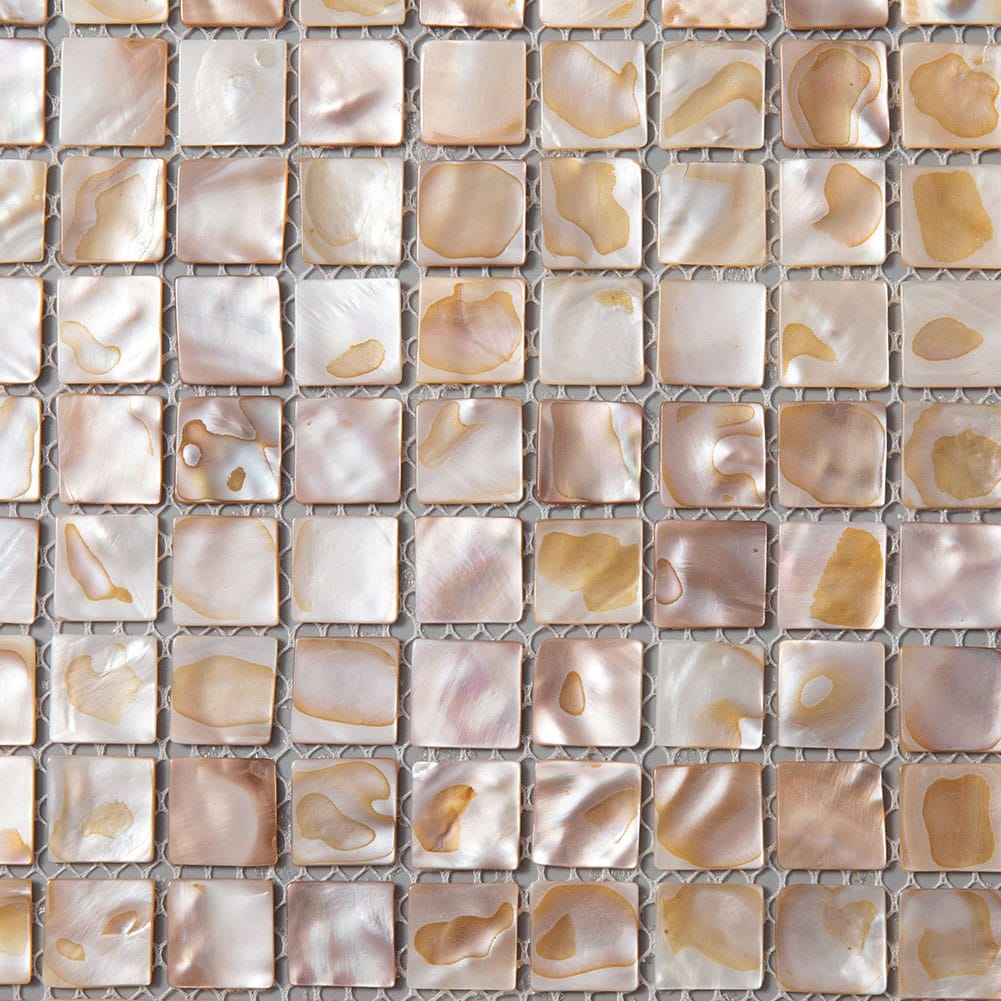 Mother of Pearl Shell Square Mosaic Tile (Colorful, 10-Pack)
