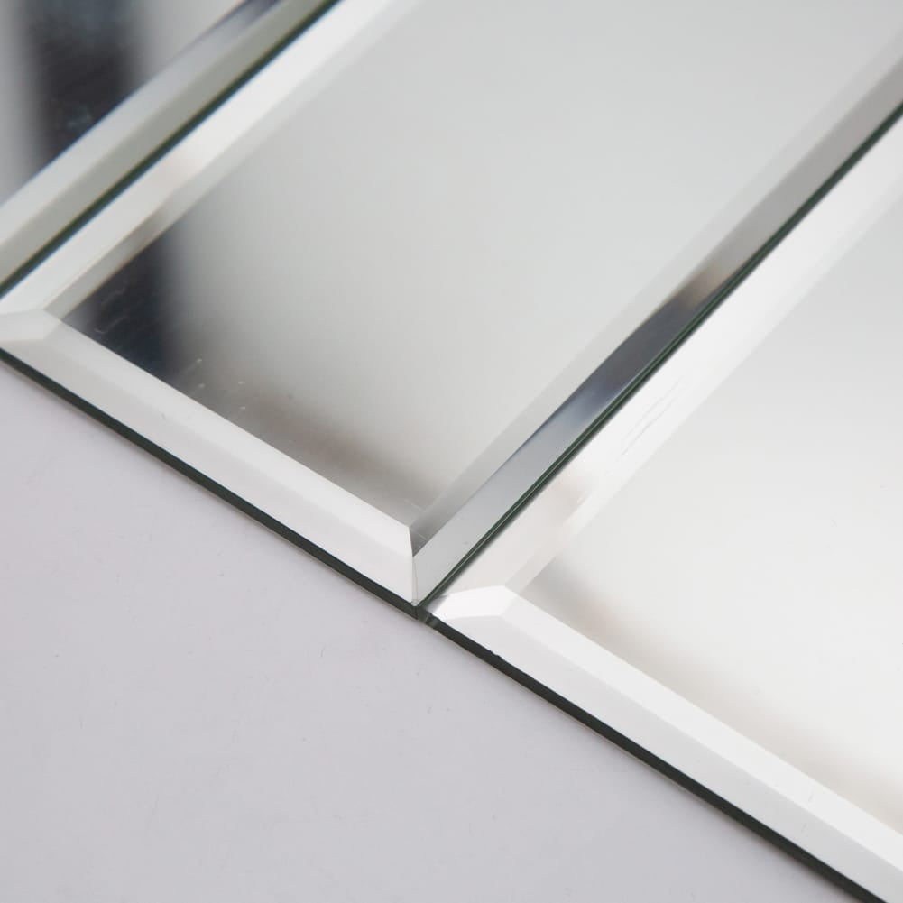 Mirror Glass Subway Tile with Beveled Edge, 3*12 inch, Silver, BL0004