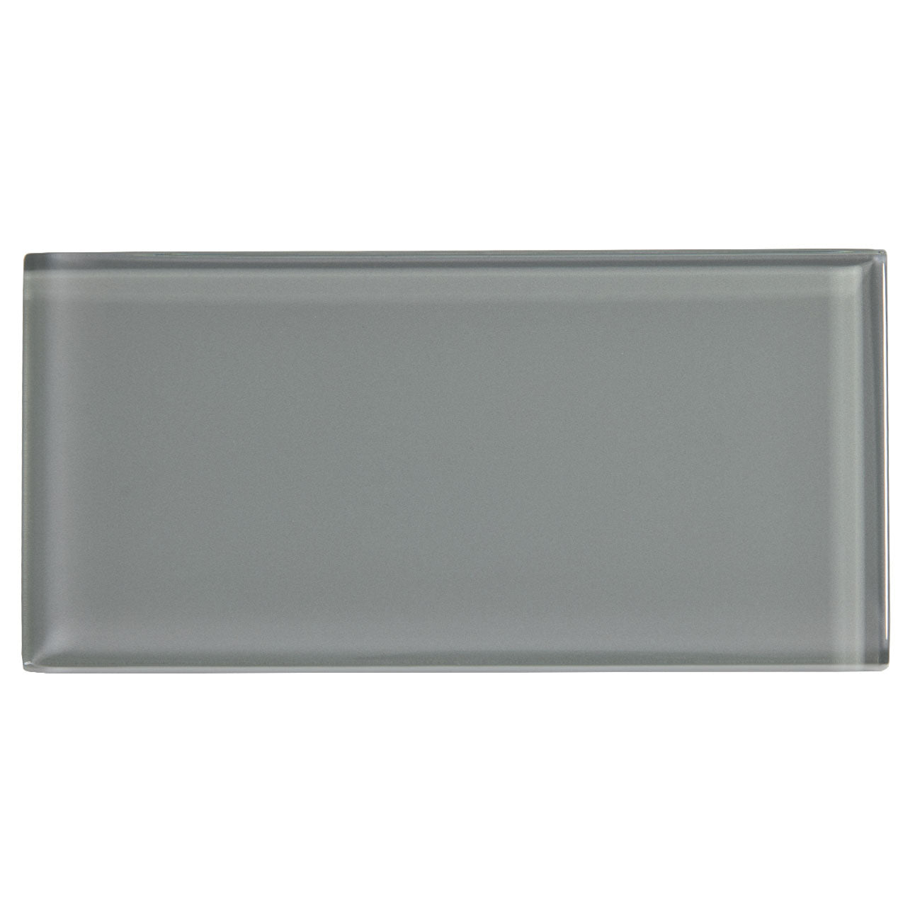 Ture Grey Glass Subway Tile 3 x 6 Inch (40-Pack, 5 Sq.Ft)