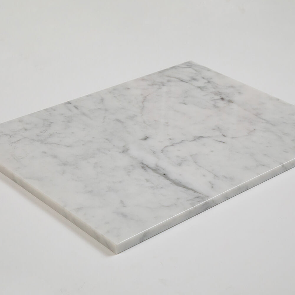 Bianco Carrara White Marble Pastry Board Cheese and Cutting Board