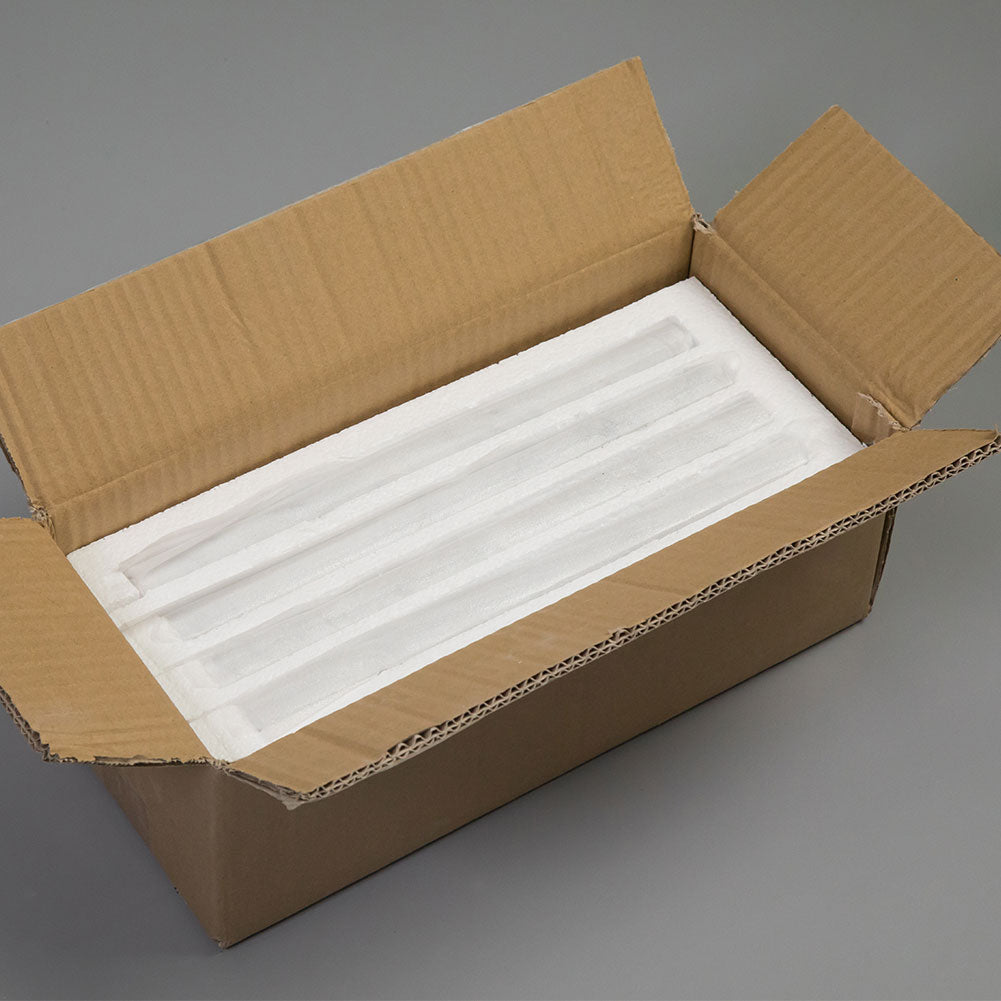 Bianco White Carrara Marble Pencil Liner 3/4 x 12 Inch Honed (15-Pack)