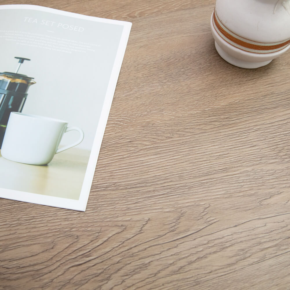 Luxury Vinyl Plank Flooring Walnut Wood Grain Finish 48 x 7 Inch (10-Pack, 23.6 sq.ft)