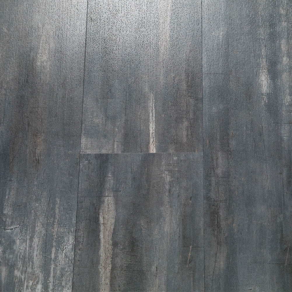 Luxury Vinyl Plank Flooring 48 x 7 Inch Dark Gray (10-Pack, 23.6 sq.ft)