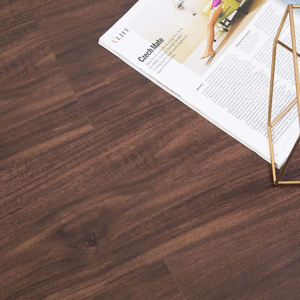 Luxury Vinyl Plank Flooring 48 x 7 Inch Sequoia Redwood (10-Pack, 23.6 sq.ft)