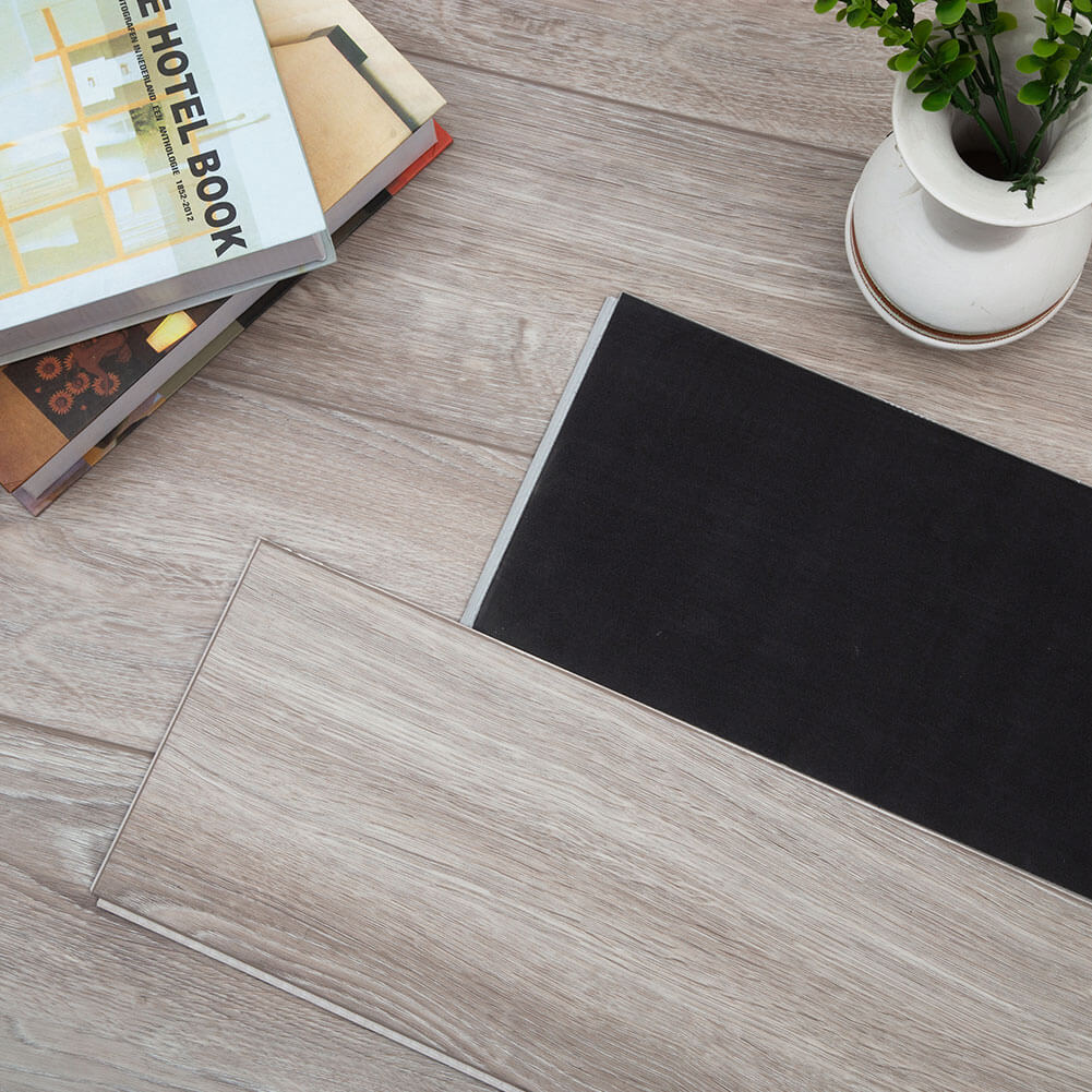 Luxury Vinyl Plank Flooring Tile Click Floating Floor Cantha Oak 48 x 7 Inch (10-Pack, 23.6 sq.ft)