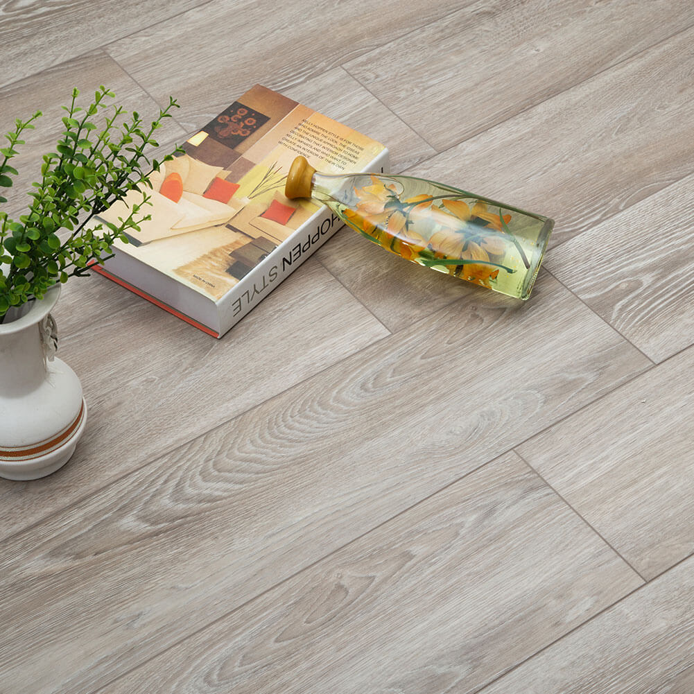 Luxury Vinyl Plank Flooring Tile Click Floating Floor Cantha Oak 48 x 7 Inch (10-Pack, 23.6 sq.ft)