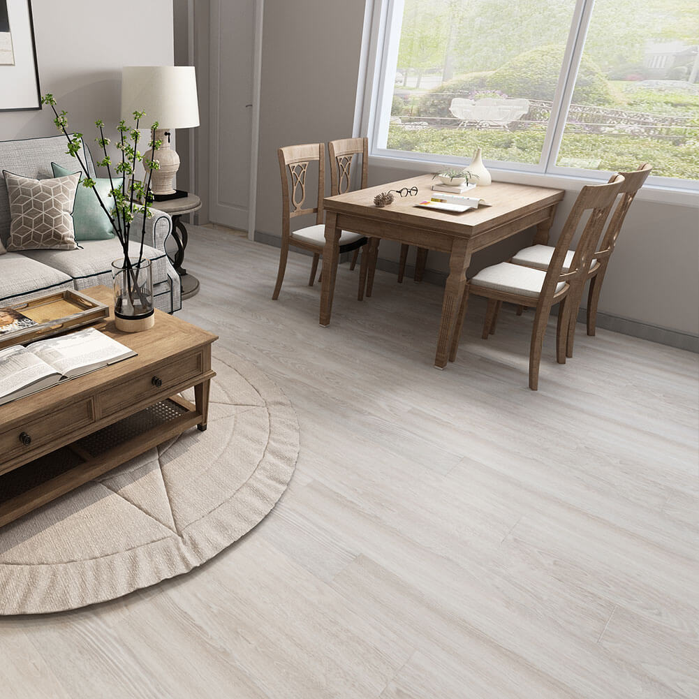 Luxury Vinyl Plank Flooring Tile Click Floating Floor Cantha Oak 48 x 7 Inch (10-Pack, 23.6 sq.ft)