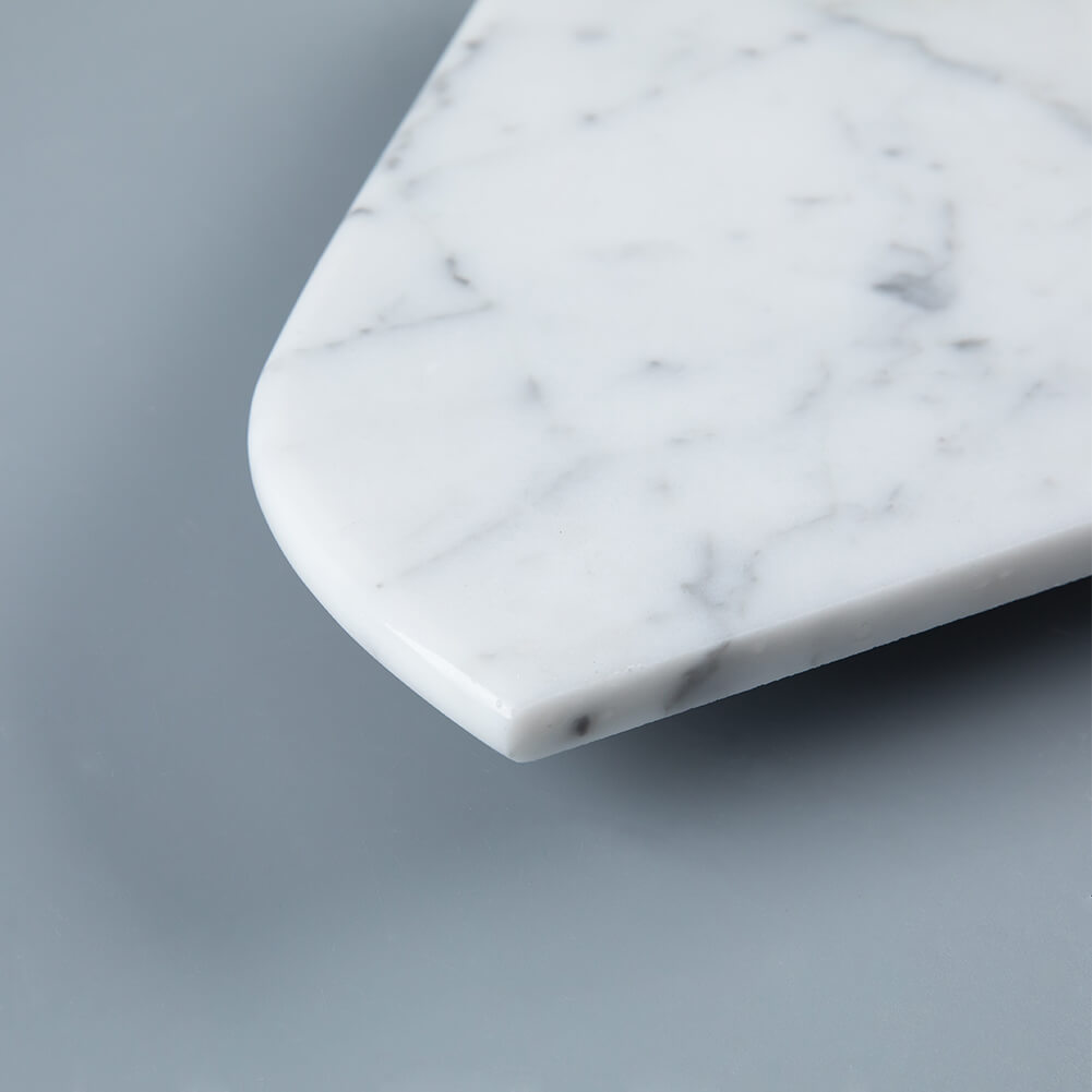 Carrara White Marble Corner Shelf Polished 8" X 8" X 2/5" Pack of 1