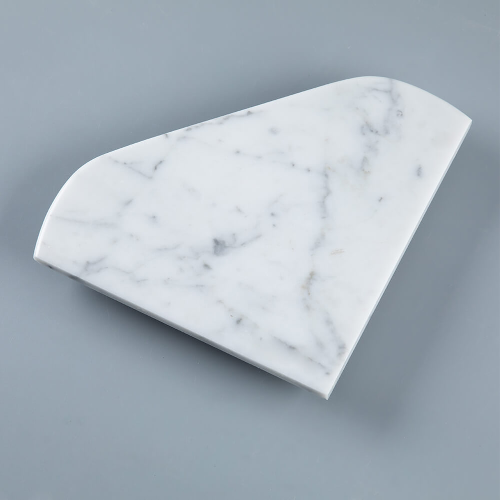 Carrara White Marble Corner Shelf Polished 8" X 8" X 2/5" Pack of 1