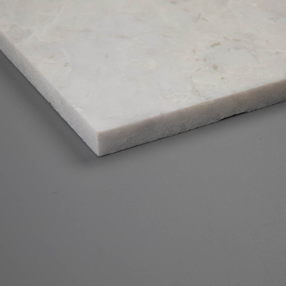 Creamy White Marble Corner Shower Shelf Polished Round Edge Pack of 1