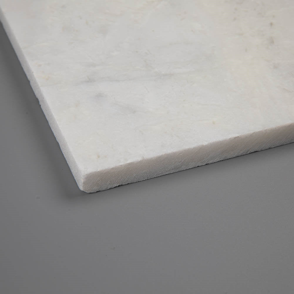 Creamy White Marble Corner Shelf Polished Round Edge Pack of 1