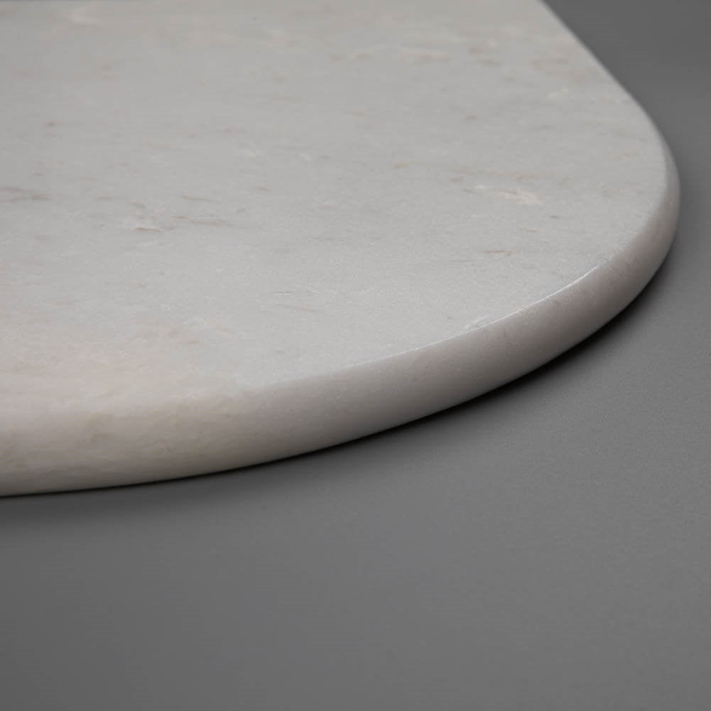 White Marble Shower Shelf Polished Round Edge Pack of 1