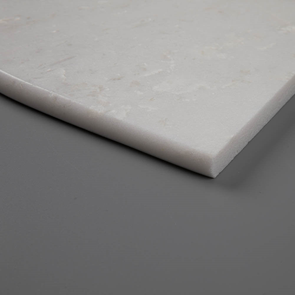 White Marble Shower Shelf Polished Round Edge Pack of 1