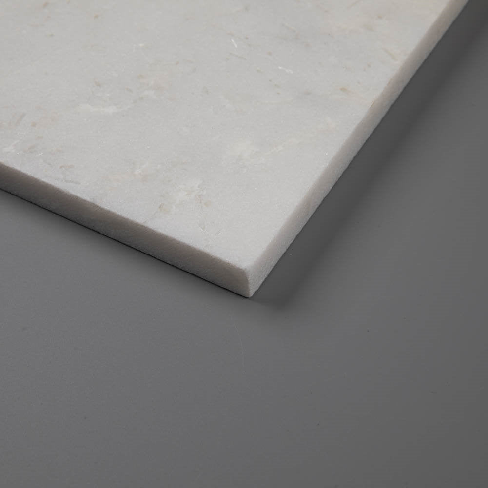 White Marble Shower Shelf Polished Round Edge Pack of 1