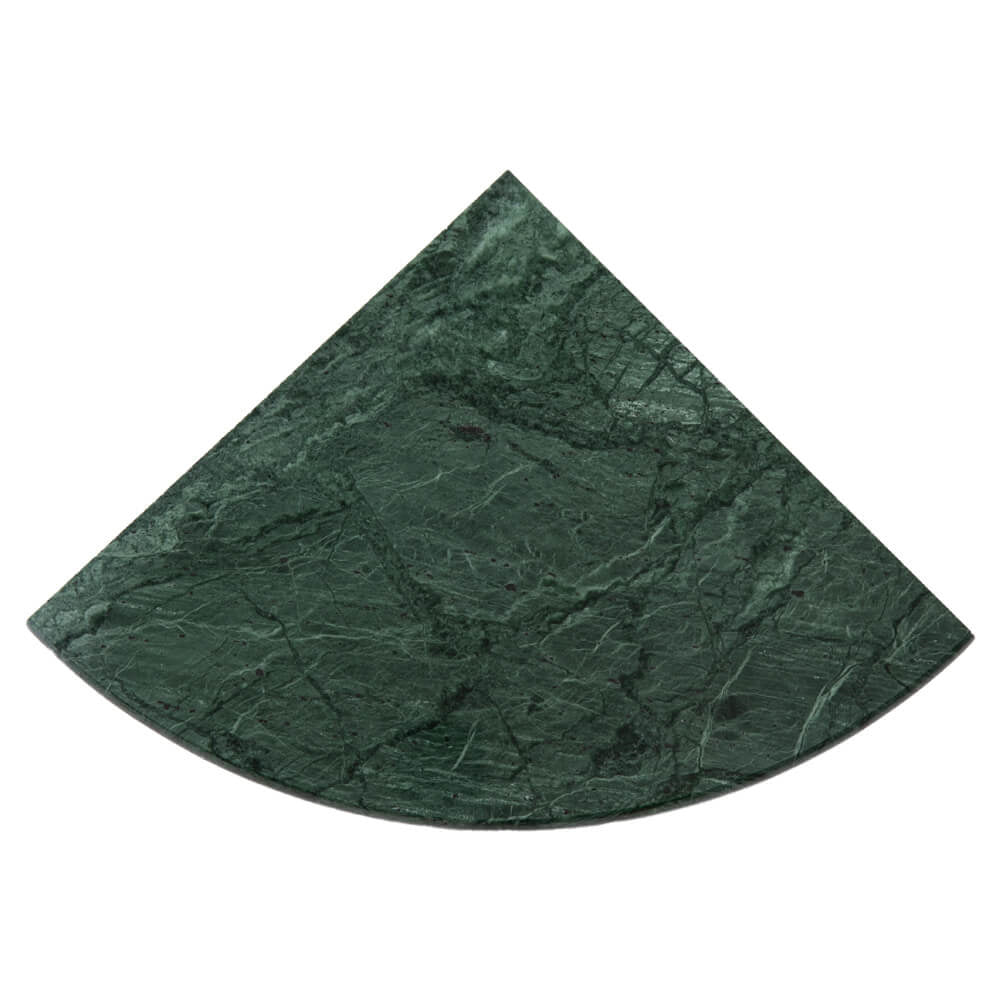 Green Marble Corner Shower Shelf Polished Round Edge Pack of 1
