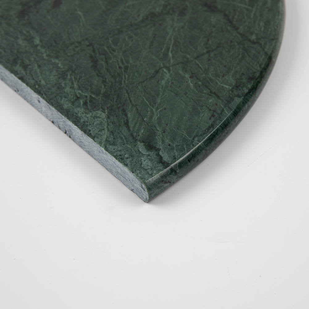 Green Marble Corner Shower Shelf Polished Round Edge Pack of 1