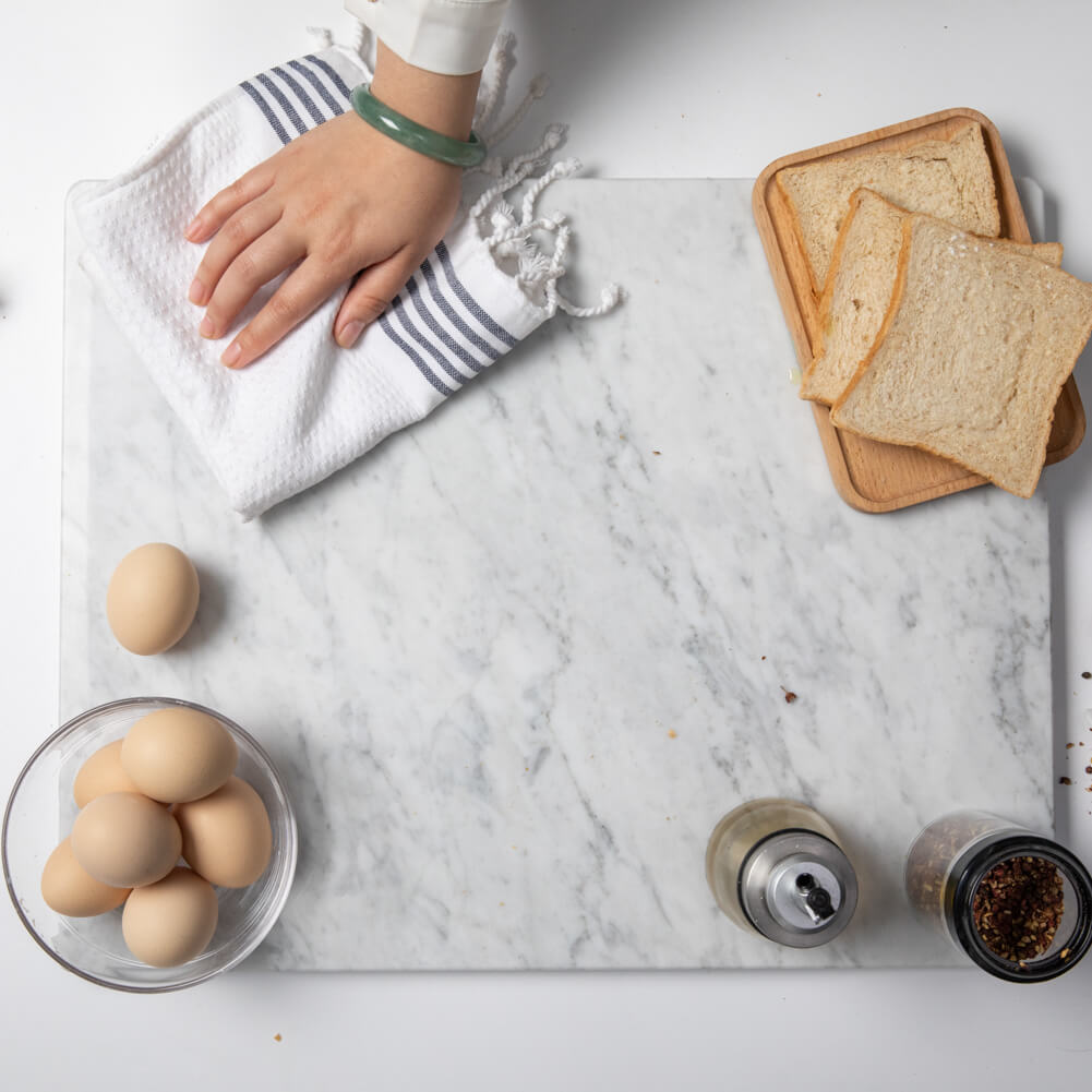 Carrara White Marble Cutting Board 12 x 16 Inch