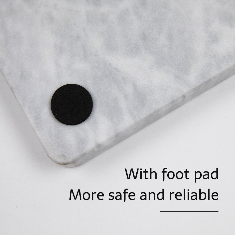 White & Gray Marble Cutting Board 12 x 16 Inch