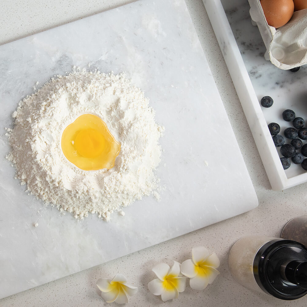 Marble Pastry Board 16x12 inch Cutting Board Marble Serving Tray Creamy White