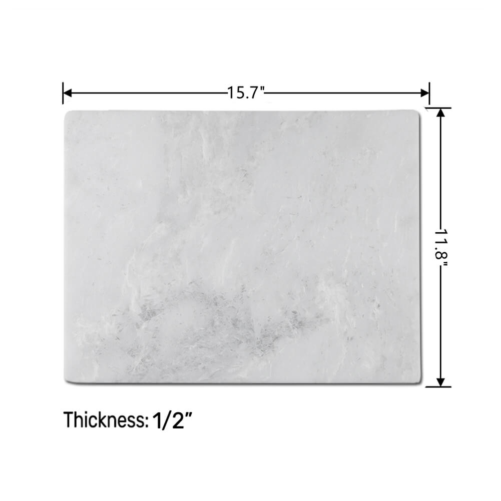 Marble Pastry Board 16x12 inch Cutting Board Marble Serving Tray Creamy White