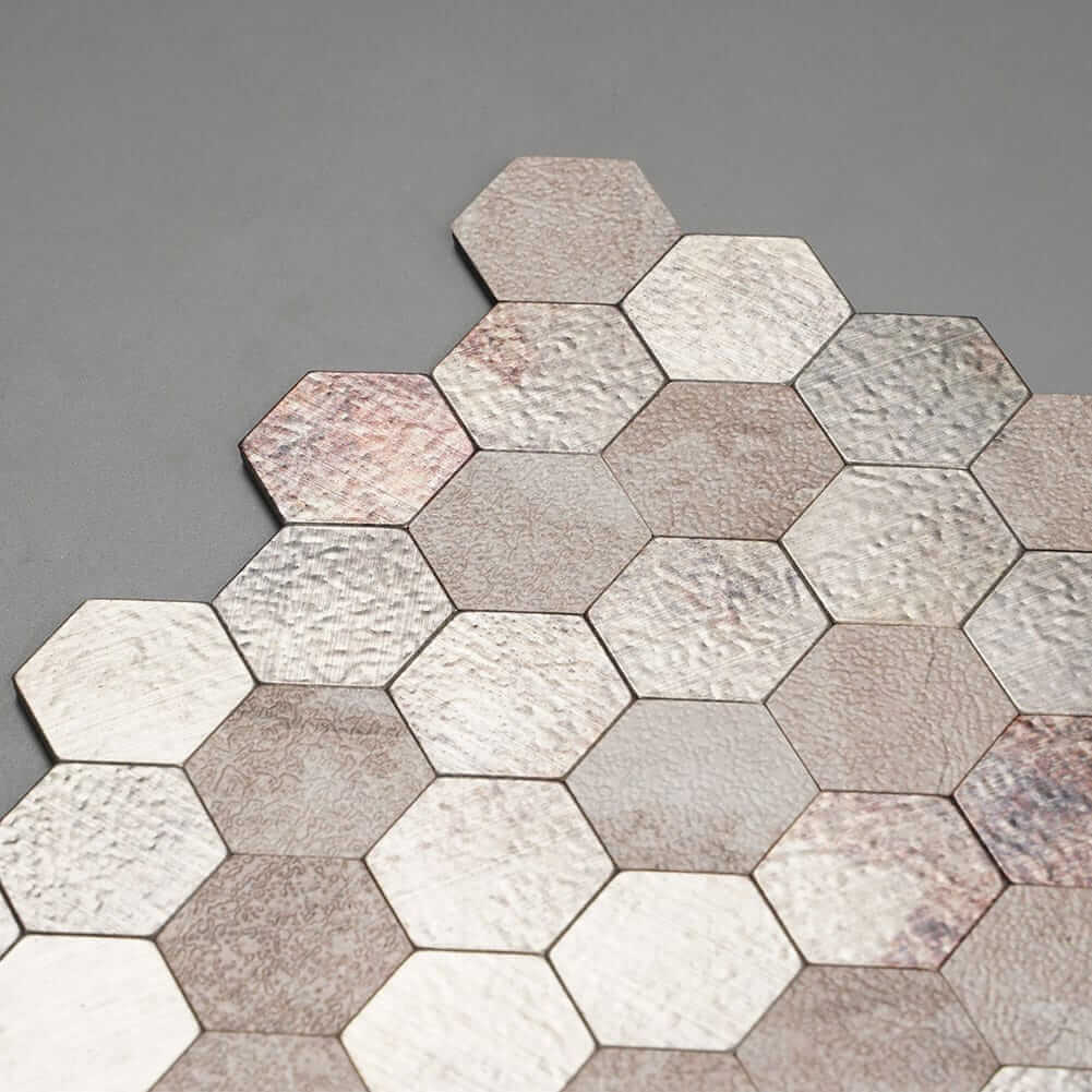 Retro hexagon Peel and Stick Backsplash Tile (5-Pack, 5 sq.ft)