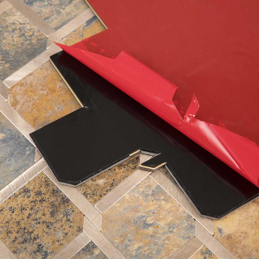 Rusty Stone Grain with Gold Peel and Stick Backsplash Tile (5 sq.ft，5-Pack)