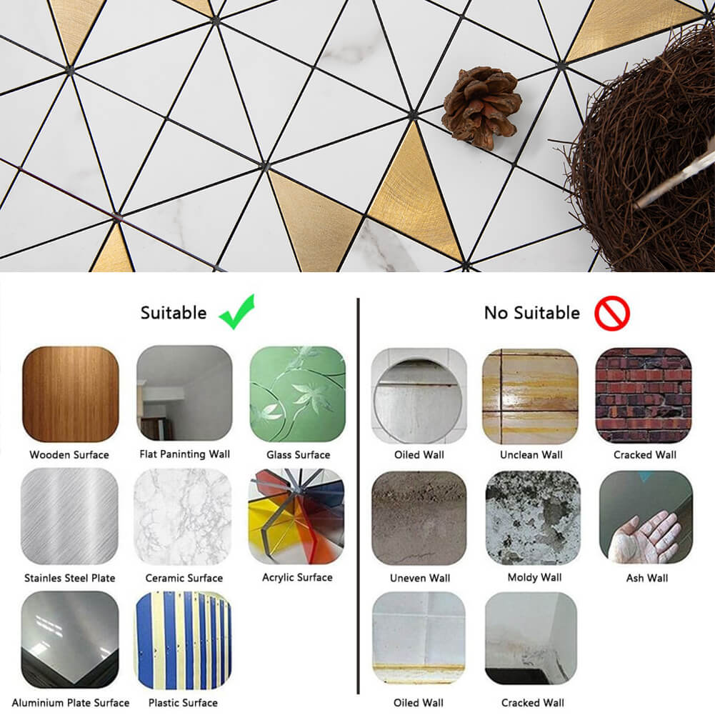 Peel and Stick Backsplash Tile 12'' X 12'' PVC White Marble Stone 5-Sheet