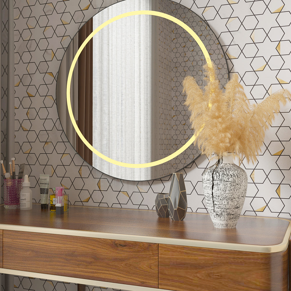 5-Sheet Peel and Stick Backsplash Tile PVC White Marble Stone with Gold Metal Tile Star Hexago