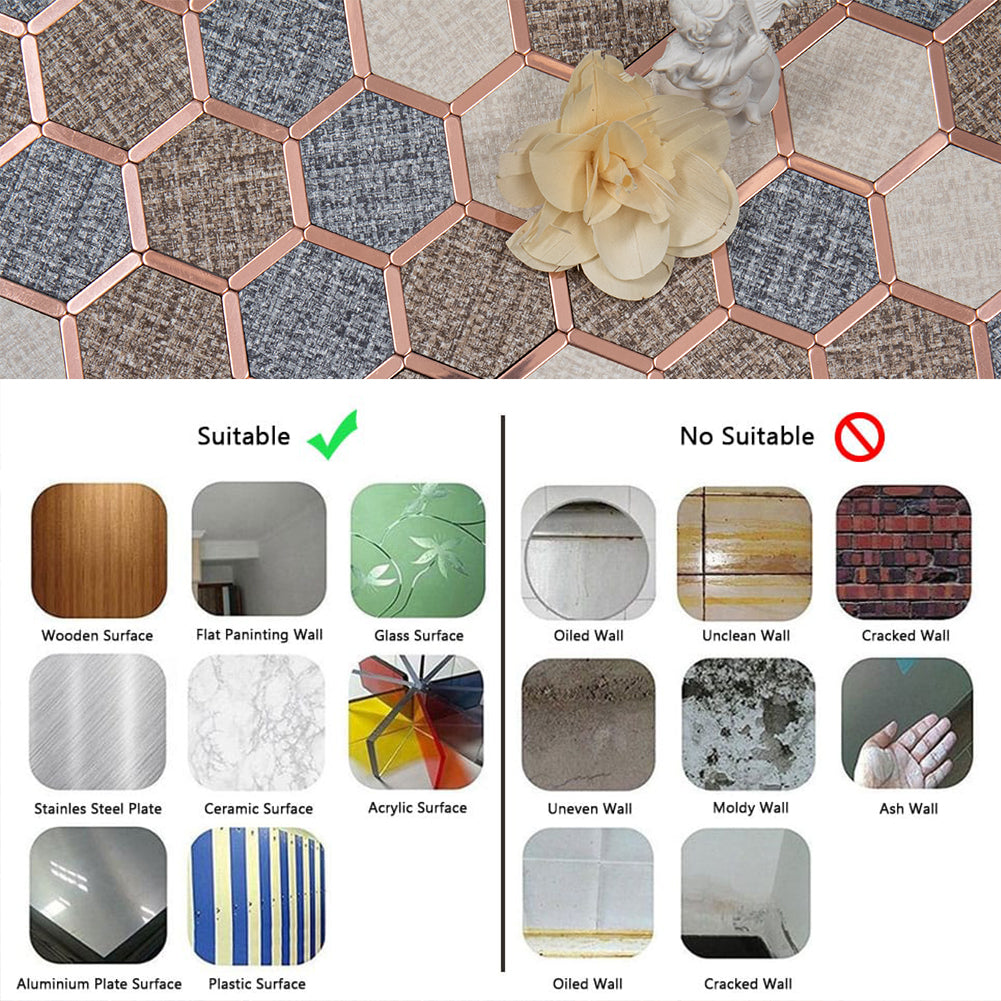 5-Sheet Peel and Stick Backsplash Tile PVC Imitation Cloth Pattern Self-Adhesive Mosaic Tile (Cream, Coffee and Dark Grey)